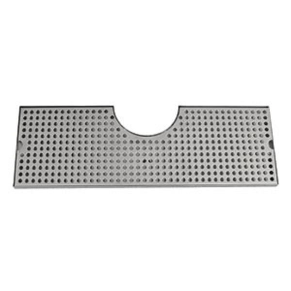 34" Stainless Steel Surface Mount Drain Tray with Drain